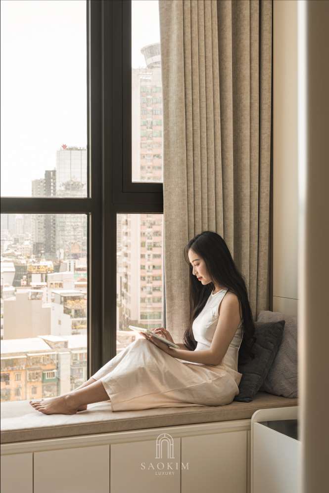 Không gian phòng ngủ tại thiết kế nội thất chung cư The Nelson